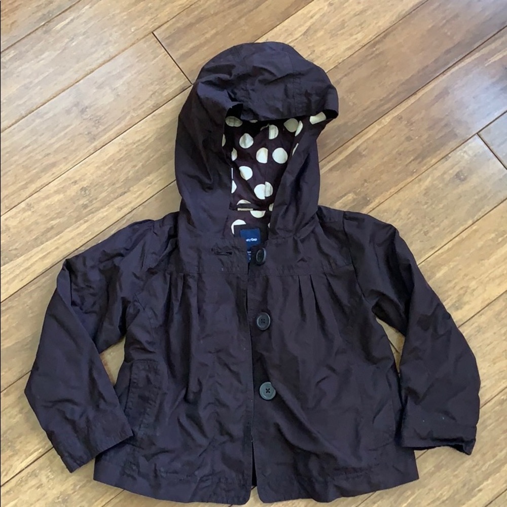 BABY GAP Girls Spring Flare Jacket Brown sz 5